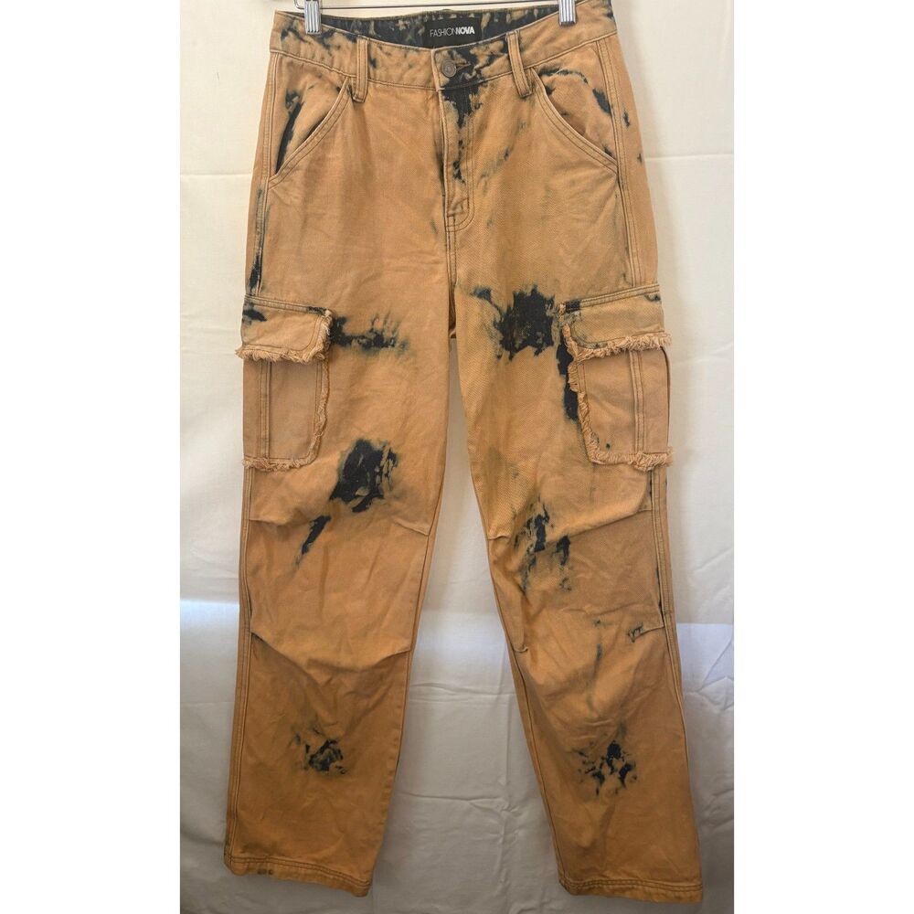 Fashion Nova Bleached Cargo Pants